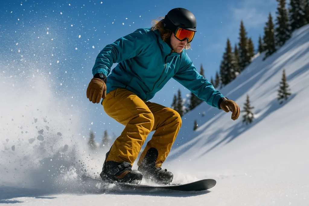 Préparation physique snowboard : exercice de renforcement musculaire en action