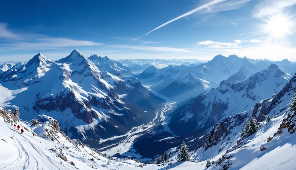 Ski hors piste à La Grave, skieurs dans les Alpes françaises