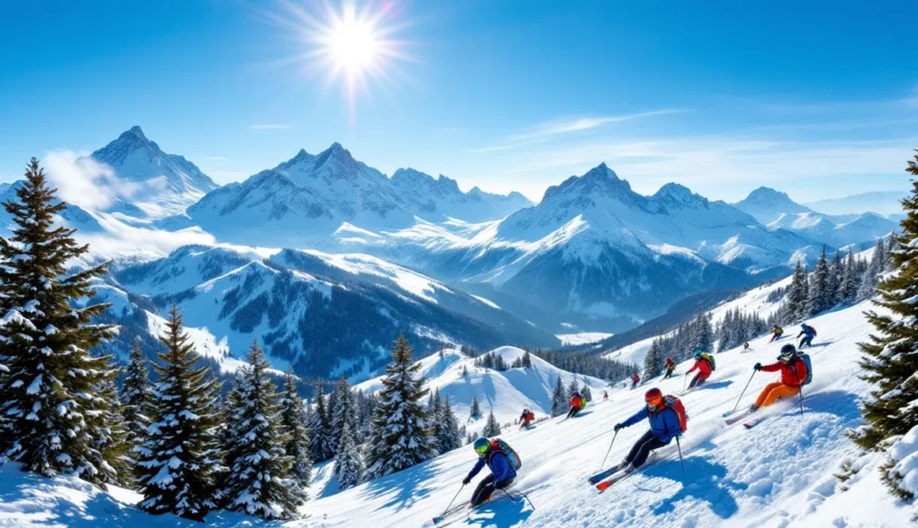 hors-piste-la-norma Ski hors-piste à La Norma avec skieurs sur des pentes enneigées