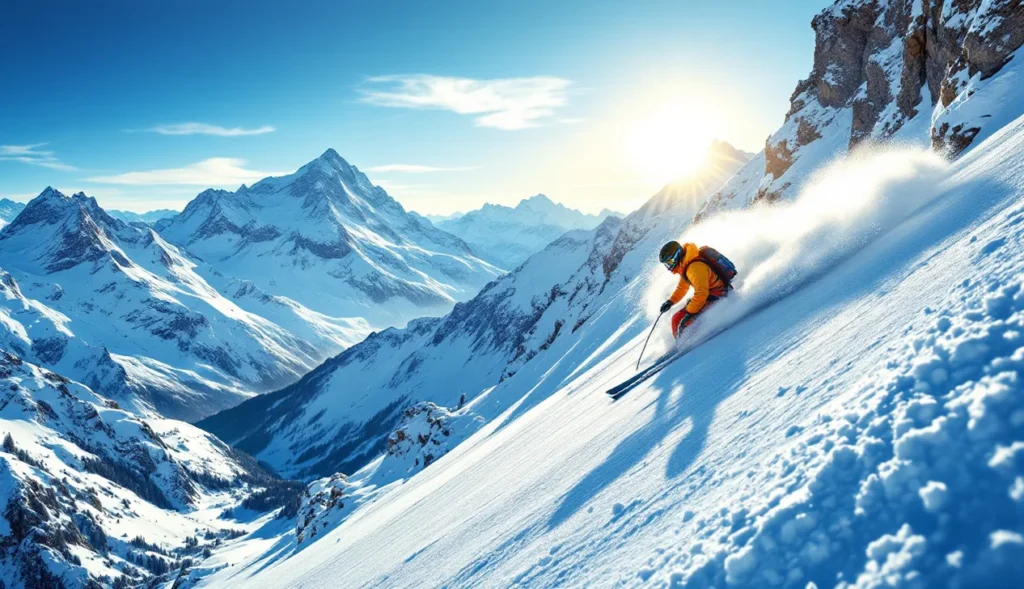 hors-piste-molines-en-queyras Ski hors-piste à Molines en Queyras, skieur dans la poudreuse